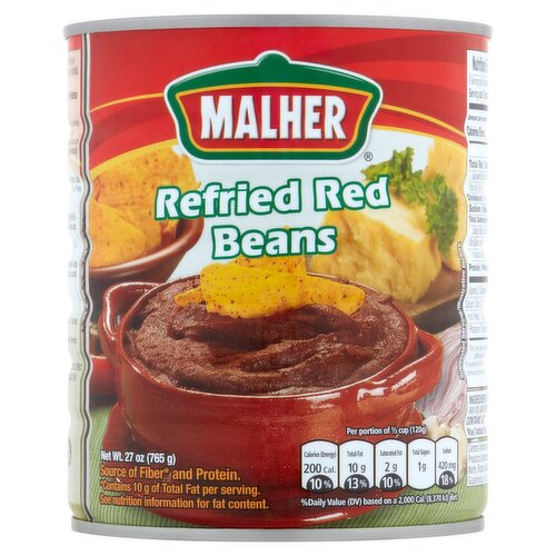 Malher Refried Red Beans, 27 oz