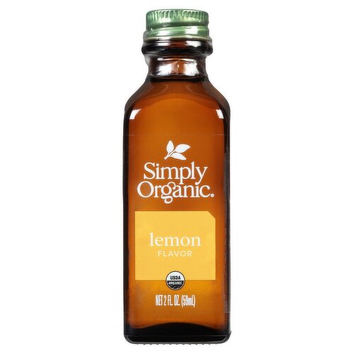 Simply Organic Lemon Flavor, 2 fl oz