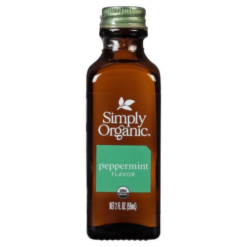 Simply Organic Peppermint Flavor, 2 fl oz