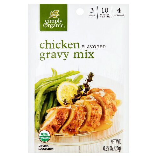 Simply Organic Chicken Flavored Gravy Mix, 0.85 oz