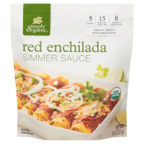 Simply Organic Red Enchilada Simmer Sauce, 8 oz