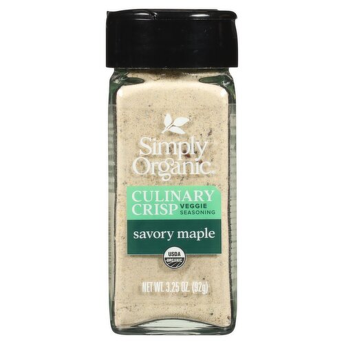 Simply Organic Savory Maple Culinary Crisp Veggie Seasoning, 3.25 oz