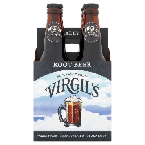 Virgil's Root Beer, 4 count, 12 fl oz