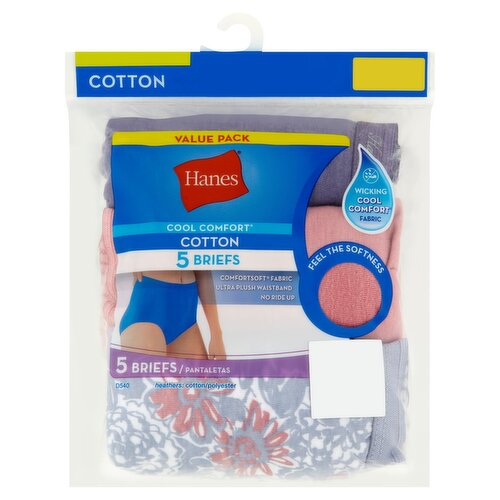 Hanes Cool Comfort Cotton Briefs Value Pack, Size 11, 5 count