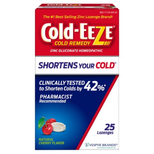 Cold-Eeze Natural Cherry Flavor Lozenges, 25 count