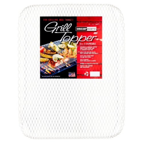 Oscarware 11x7 Disposable Grill Topper