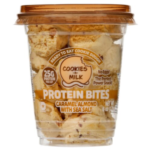 Cookies-n-Milk Caramel Almond with Sea Salt Protein Bites, 6 oz