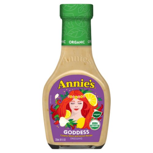 Annie's Organic Goddess Creamy Tahini and Lemon Recipe Dressing, 8 fl oz