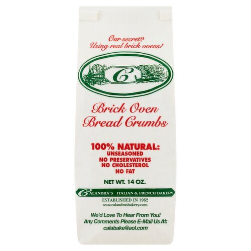 Calandra's Italian & French Bakery Brick Oven Bread Crumbs, 14 oz