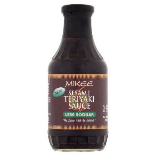 Mikee Less Sodium Sesame Teriyaki Sauce, 20 oz