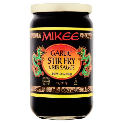 Mikee Garlic Stir Fry & Rib Sauce, 20 oz