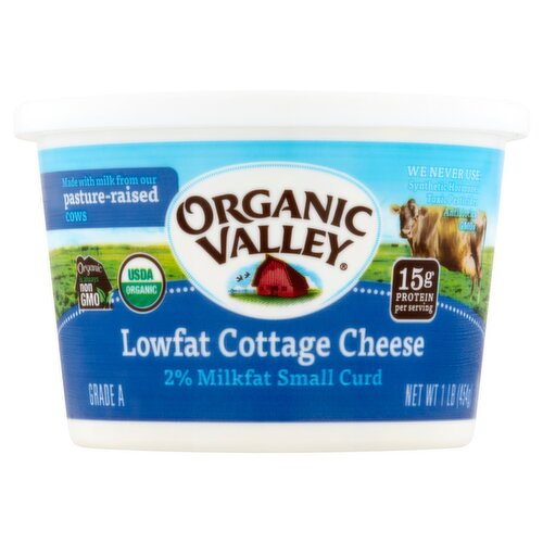 Organic Valley Lowfat Cottage Cheese, 1 lb