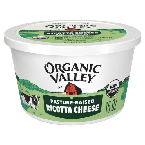 Organic Valley Ricotta Cheese, 15 oz