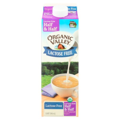 Organic Valley Organic Lactose Free Half and Half, 32 oz