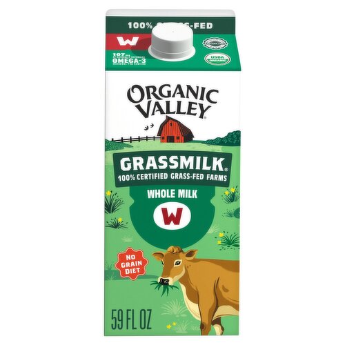 Organic Valley Grassmilk Whole Milk, 59 fl oz