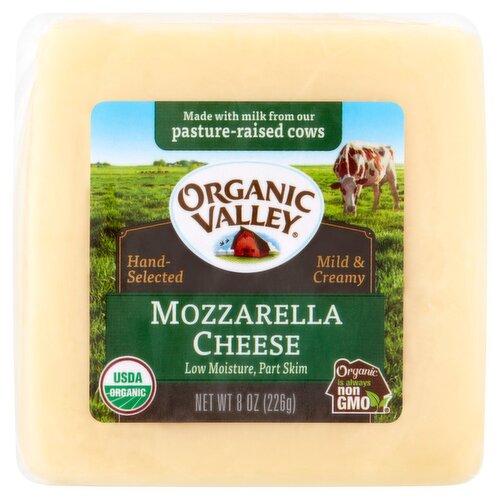 Organic Valley Mozzarella Cheese, 8 oz