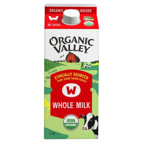 Organic Valley Whole Milk, half gallon