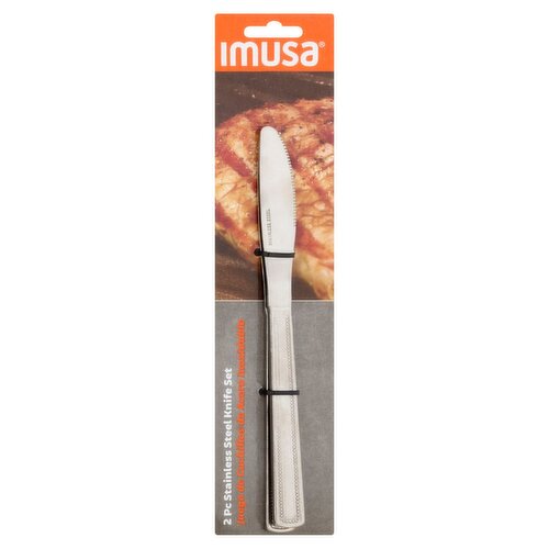 Imusa Stainless Steel Knife Set, 2 count