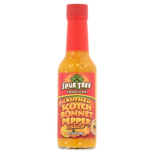 Spur Tree Jamaican Hot Crushed Scotch Bonnet Pepper Sauce, 5 fl oz