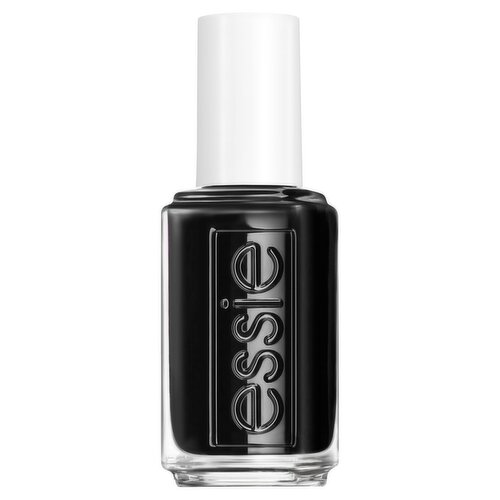 Essie Expressie Quick Dry, 8-Free Vegan, True Black, Now or Never Nail Polish, 0.33 fl oz