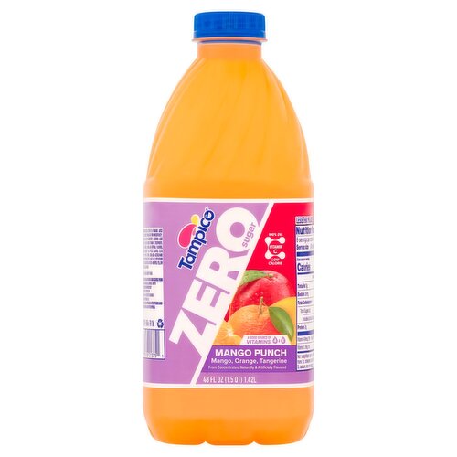 Tampico Zero Sugar Mango Punch, 48 fl oz