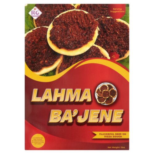 Rose Gourmet Lahma Ba'jene Flavorful Beef on Pizza Dough, 15 oz