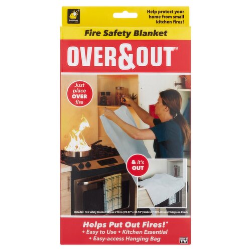BulbHead Over & Out Fire Safety Blanket