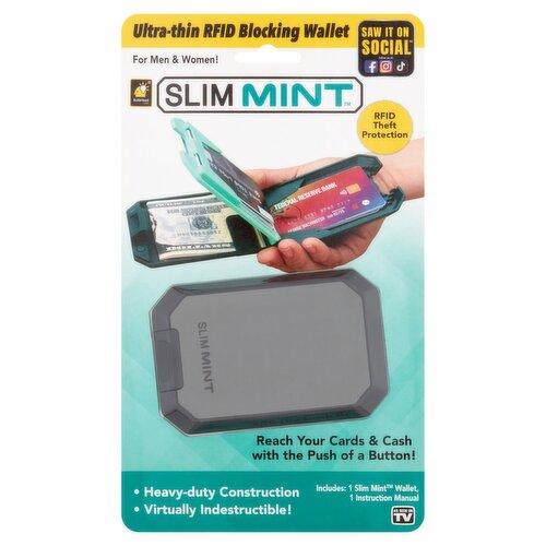 BulbHead Slim Mint Ultra-Thin RFID Blocking Wallet