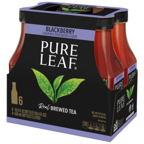 Pure Leaf Real Brewed Tea Blackberry 16.9 Fl Oz, 6 Count