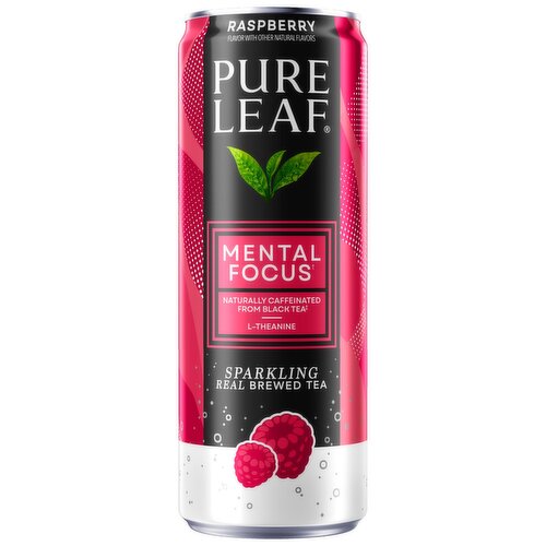 Pure Leaf Sparkling Real Brewed Tea Raspberry 12 Fl Oz