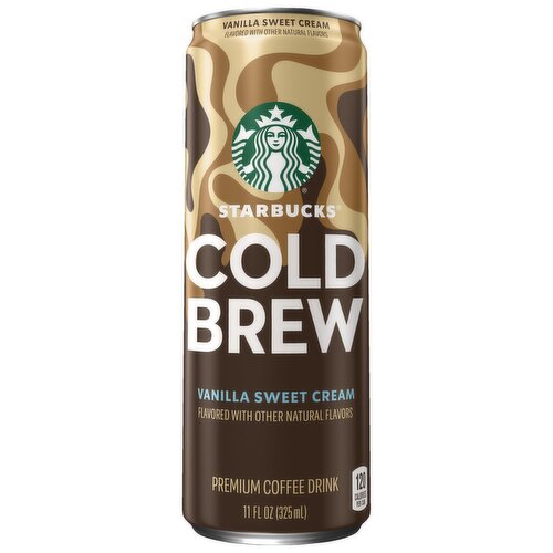 Starbucks Cold Brew Premium Coffee Drink Vanilla Sweet Cream 11 Fl Oz