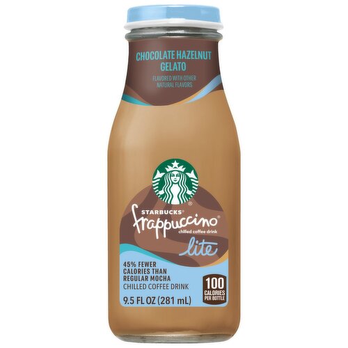 Starbucks Frappuccino Lite Chilled Coffee Drink Chocolate Hazelnut Gelato 9.5 Fl Oz