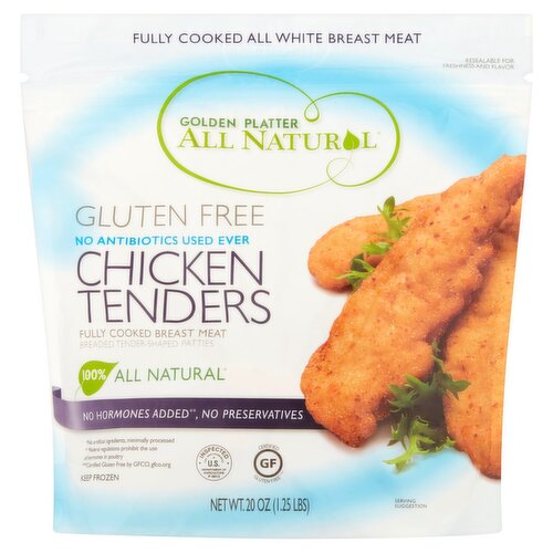 Golden Platter All Natural Gluten Free Chicken Tenders, 20 oz