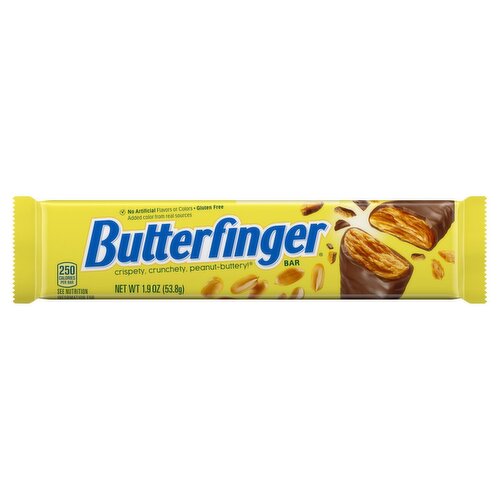 Butterfinger Chocolatey, Peanut-Buttery, Full Size Candy Bars, 1.9 oz each