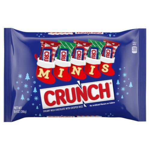 Crunch Minis Creamy Milk Chocolate with Crisped Rice, 9.4 oz