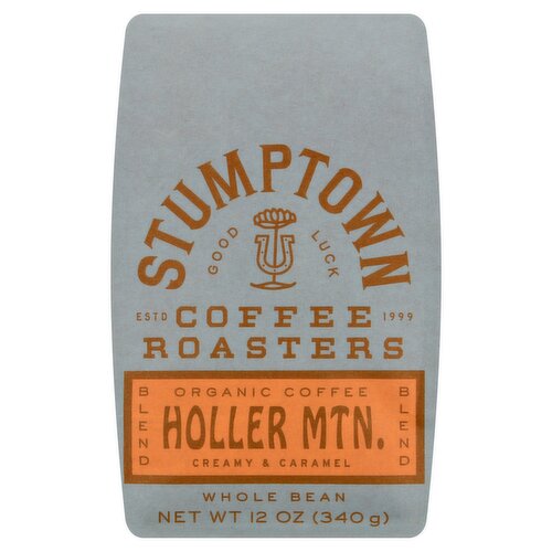 Stumptown Coffee Roasters Organic Holler Mtn. Creamy & Caramel Blend Whole Bean Coffee, 12 oz