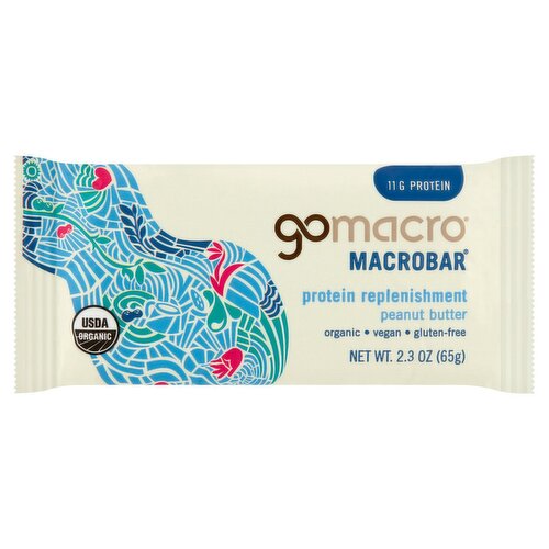 GoMacro Protein Replenishment Peanut Butter Macrobar, 2.3 oz