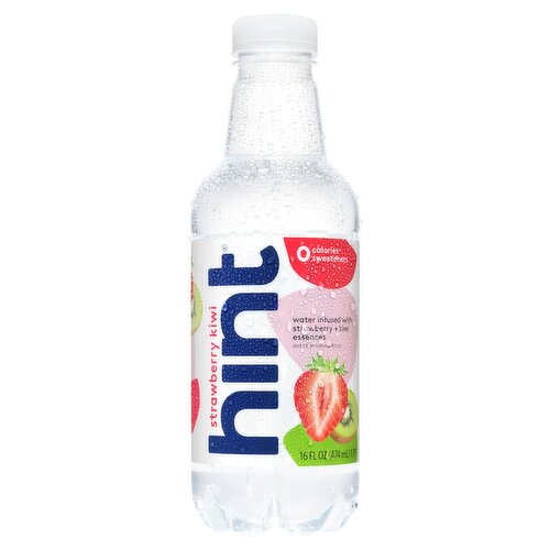 Hint Water Infused with Strawberry + Kiwi Essences, 16 fl oz