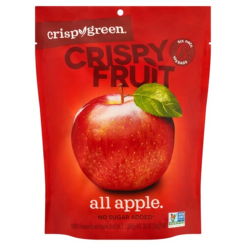 Crispy Green Crispy Fruit 100% Freeze-Dried Apple, .35 oz, 6 count