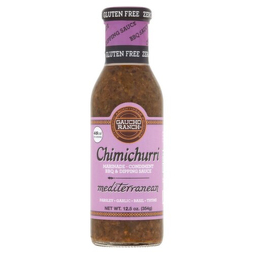 Gaucho Ranch Mediterranean Chimichurri, 12.5 oz