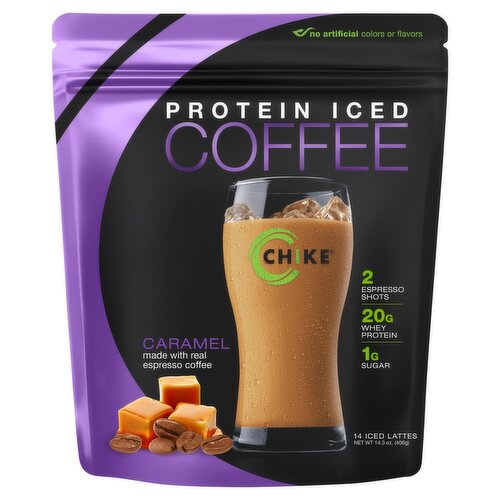 Chike Protein Caramel Iced Coffee, 14 count, 14.3 oz