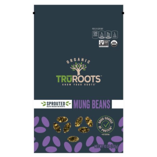 TrūRoots Organic Mung Beans, 10 oz