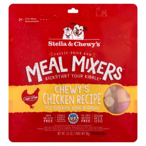 Stella & Chewy's Freeze-Dried Raw Meal Mixers Chewy's Chicken Recipe Food for Dogs, 3.5 oz