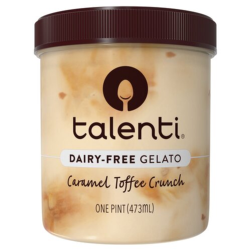 Talenti Caramel Toffee Crunch Dairy-Free Gelato, 1 pint