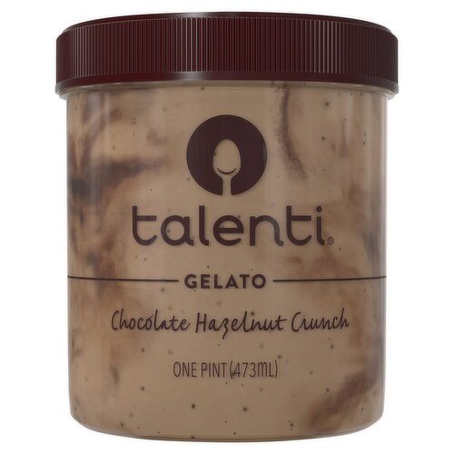 Talenti Chocolate Hazelnut Crunch Gelato, one pint