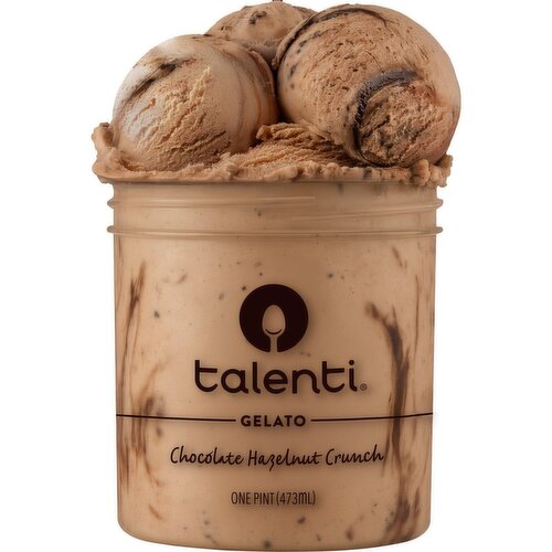 Talenti Chocolate Hazelnut Crunch Gelato, one pint