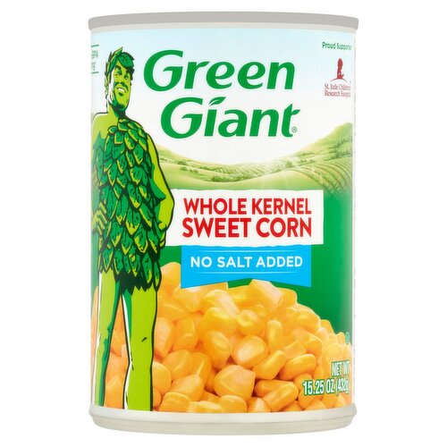 Green Giant No Salt Added Whole Kernel Sweet Corn, 15.25 oz