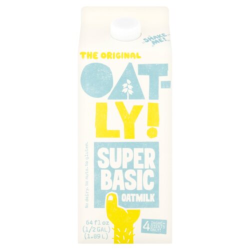 Oatly! The Original Super Basic Oatmilk, 64 fl oz