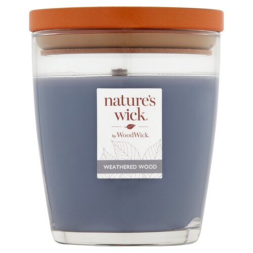 WoodWick Nature's Wick Weathered Wood Candle, 10 oz