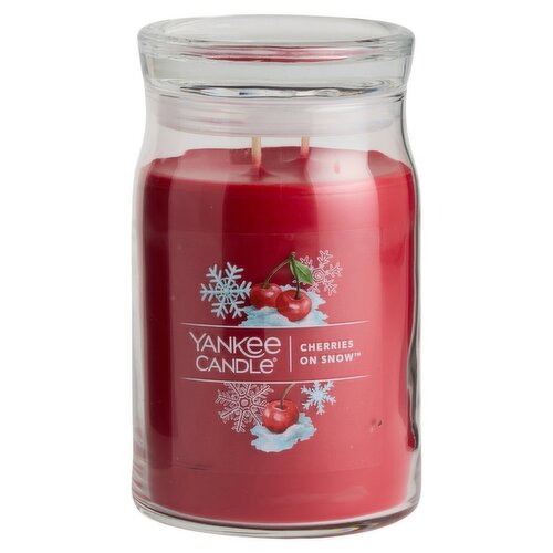 Yankee Candle Cherries on Snow Candle, 20 oz